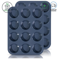 Muffinform Silikon 12 Muffins Antihaft Backform FüR Cupcakes Kuchen