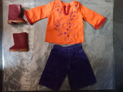 American Girl Puppe Julie Casual Outfit, komplett, gebraucht, retired