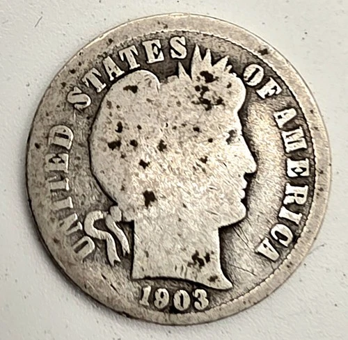 1903o 10C Barber Dime  -123 Yrs Old!!! ☆Great Way To BUY SILVER☆