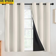 Blackout Curtains 100 Heavyweight Room Darkening Grommet Drapes Noise Reduction