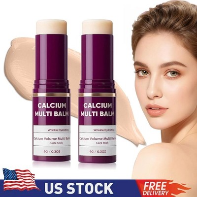 2Pcs Calcium Multi Balm, Calcium Volume Multi Balm   Collagen Moisturizing Stick