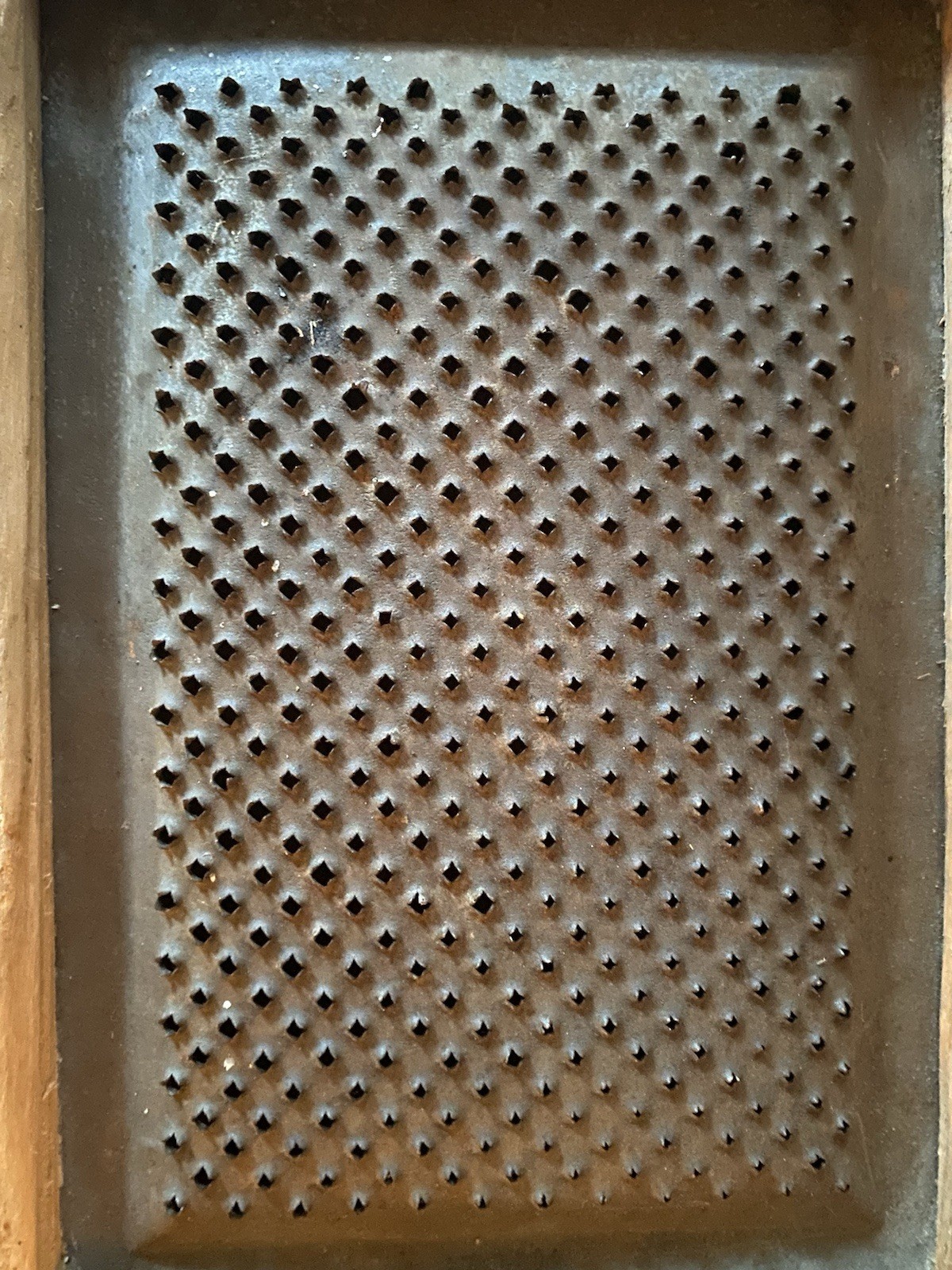 Vintage Primitive Wooden Grater Box Drawer Kitchen Wall Hanging 15”