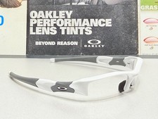 Oakley Flak Jacket 1.0 XLJ Polished White w/ Polished Chrome Icons Custom Build