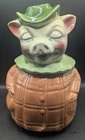 VINTAGE 1940'S-50'S SHAWNEE POTTERY WINNIE PIG PIGGY BANK COOKIE JAR 11" MINT !