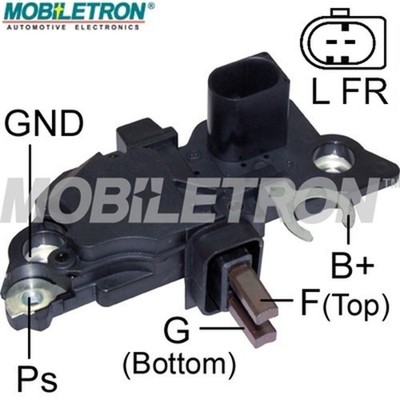MOBILETRON Lichtmaschinenregler VR-B296 12V Active Lamp B-Circuit