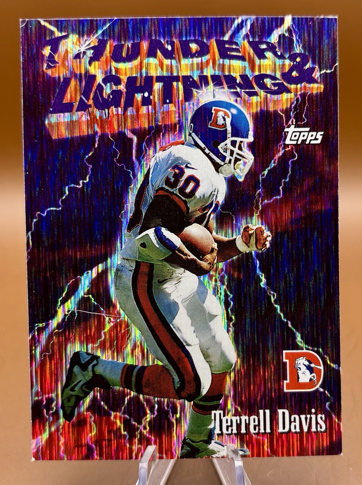 1997 Topps Chrome - Season's Best Thunder & Lightning Terrell Davis #7 Refractor