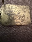 Smithsonian Institution Engraved Brass Keychain Detachable Keyring Gold Tone — photo 3
