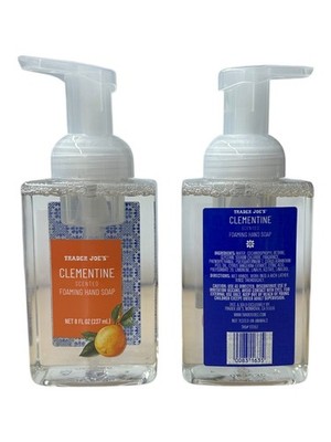 2 Packs Trader Joe's CLEMENTINE Scented Foaming Hand Soap 8 oz  LIMITED