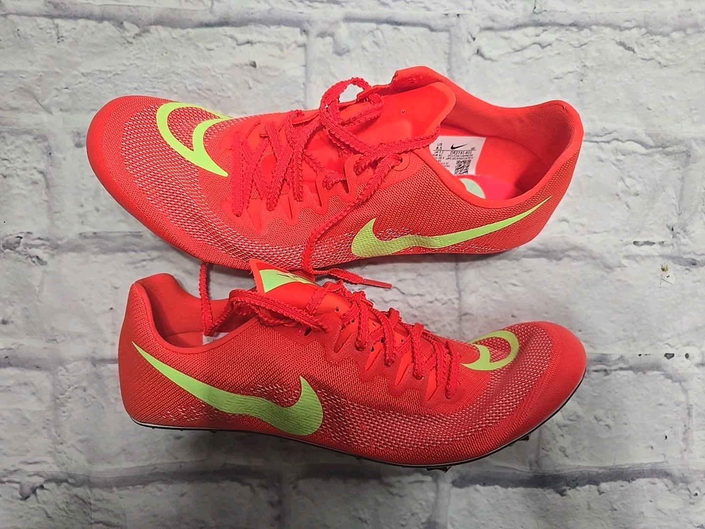 Nike Men 8.5 Ja Fly 4 Track and Field Sprinting Spikes Bright Crimson DR2741-601
