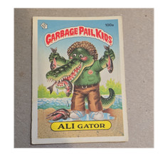 Topps Garbage Pail Kids Ali Gator #100a Sticker Trading Card 1986