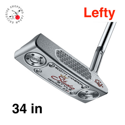 Scotty Cameron Golf Putter 34in Lefty Studio Style NewPort 2.5 Plus US Model New