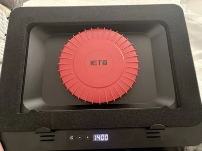 IETS Supercharged Laptop Cooling Pad 1 Fan Adjustable Stand Black/Red 14-17in - Image 1 of 4