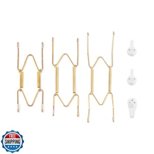 Bilillo 3-Piece Stainless Steel Wall Plate Hangers, 4/6/8 Inch Invisible Deco