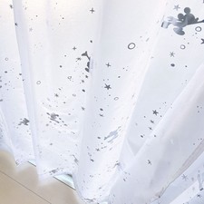 Disney Mickey Glitter Lace Curtains 157 Sizes To Choose From 100Cm Wide X 128 