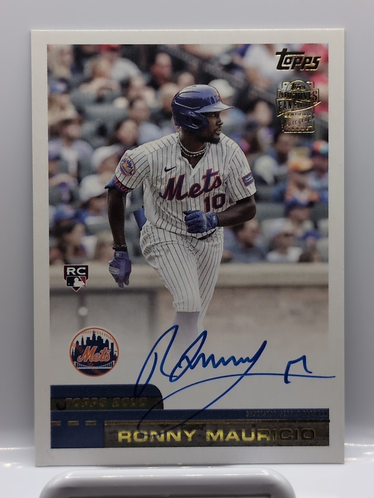 2024 Topps Archives Ronny Mauricio 2000 Fan Favorites Auto RC #00FF-RM Mets