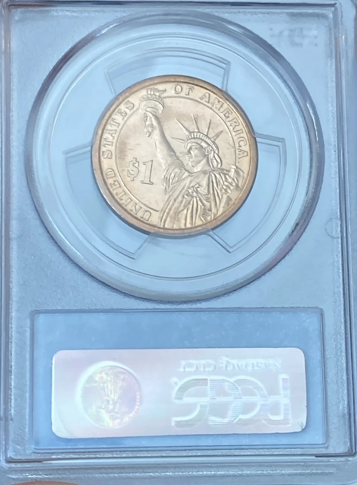 2009 MS-68 W.H. Harrison “Missing Edge Lettering” MINT ERROR *TOP POP* RARE PQ+ - Image 2 of 4