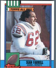 1990 Topps New England Patriots Sean Farrell #425