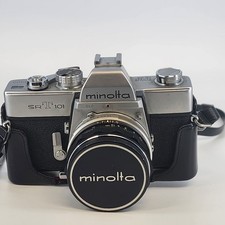 Minolta SRT-101 35mm SLR Camera  55mm f/1.7 MC Rokkor PF Lens  Case 4"