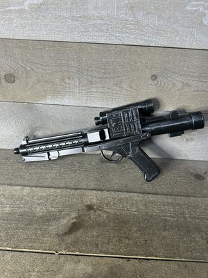 1996 Star Wars Stormtrooper E-11 Blaster Black 18.5  Sounds/Light Works Custom