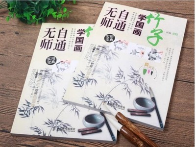Self-Study Chinese Brush Ink Art Painting Sumi-e Technique Draw Bamboo Book  