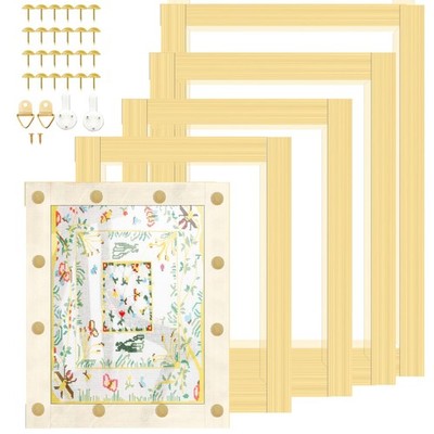 ECOIOU 20 Stretcher Bars 5 Sizes for Needlepoint Art DIY Frame