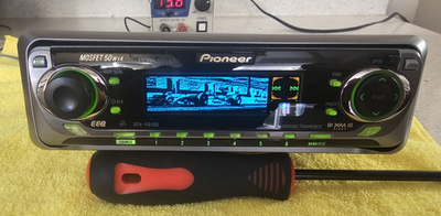 Vintage Pioneer Old school DEH-P6400 HU Dolphins Display RARE IOB