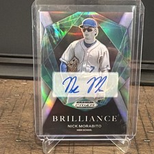 2022 Panini Prizm Draft #BR-NM Nick Morabito Silver Brilliance Auto