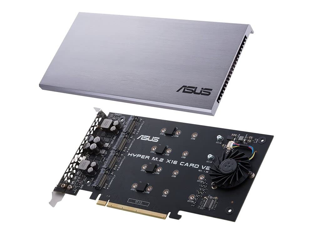 Hyper M.2 X16 V2 carte adaptateur pour r&eacute;soudre le manque de ports SSD M.2 sur carte m&egrave;re
