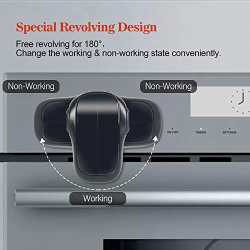 Child Safety Heat-Resistant Oven Door Lock, Oven Front Lock for Kids Easy to - Bild 5 von 7