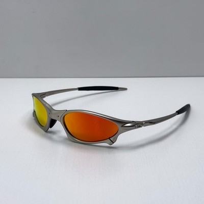 Oakley X-Metal Penny Juliet Sunglasses Silver Frame Ruby Lens