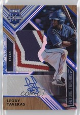 2018 Panini Elite Extra Edition Blue /10 Leody Taveras #FTSA-LT Auto s3g