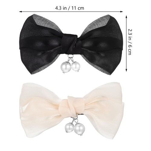 2 paia di clip per scarpe con fiocco e fibbie per scarpe finte accessori staccabili - Foto 7 di 12