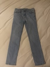 Goodfellow Slim Fit Light Blue Denim Jeans Button Zip Stretch Pockets Men's