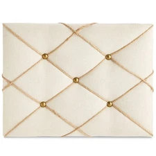 Rectangular Fabric Bulletin Board - Picture Board for Photos - Farmhouse Styl...