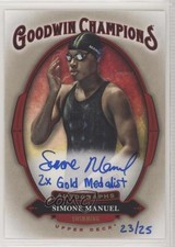 2020 Goodwin Champions Inscriptions 23/25 Simone Manuel 2X Gold #A-SM Auto 0u70