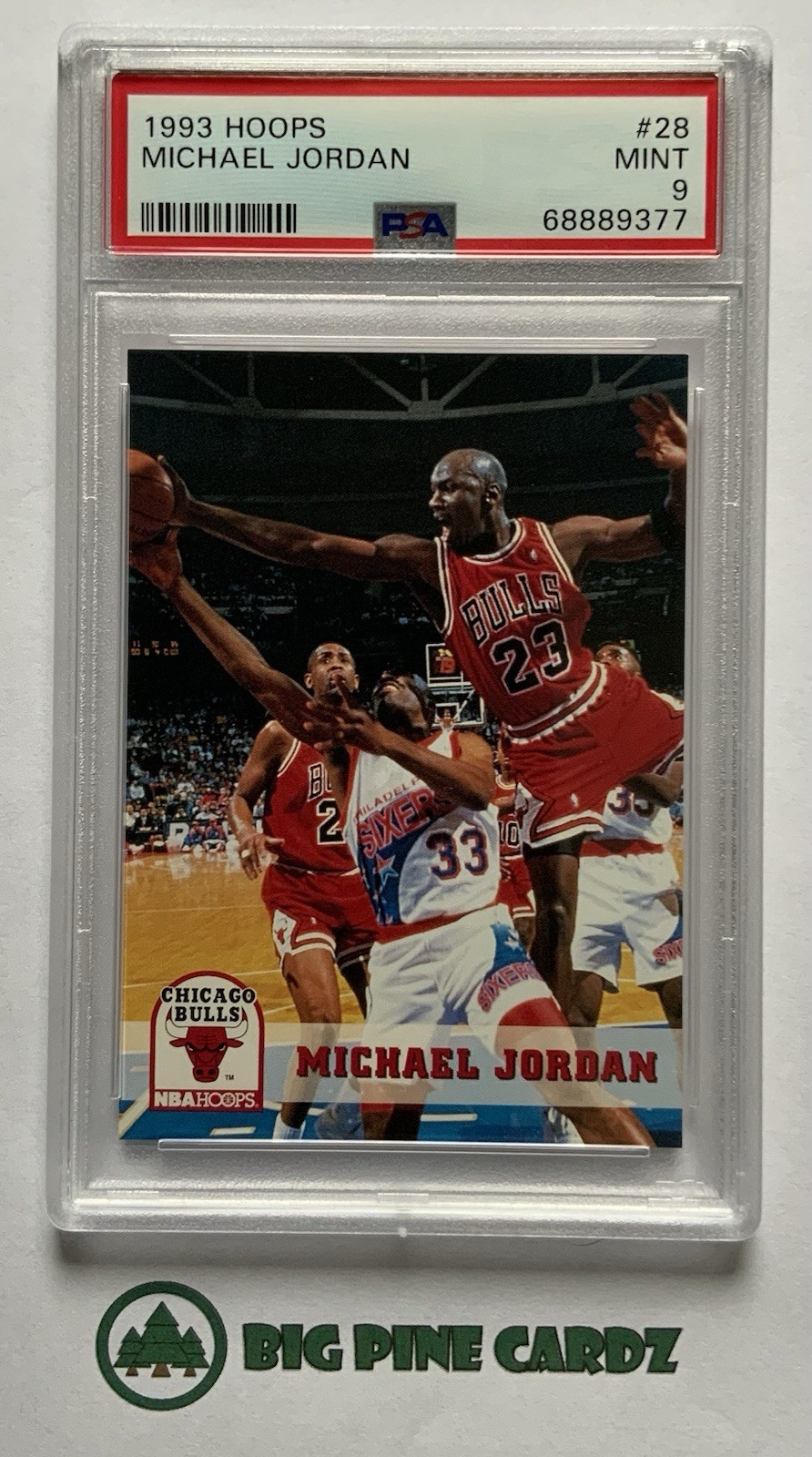 1993-94 NBA HOOPS - Michael Jordan #28 - PSA 9