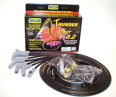 Univ Thundervolt Plug Wire Set Fits 135 Deg Black