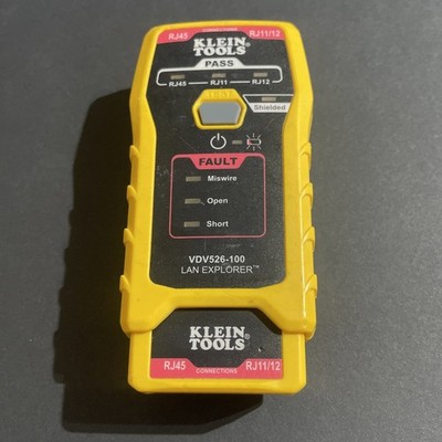 KLEIN TOOLS VDV526-100 LAN EXPLORER CABLE TESTER BATTERY INCLUDED