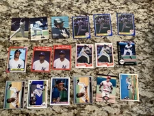 Deion Sanders New York Yankees Card Lot Topps Baseball Cards Donruss Rookies