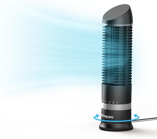 Bladeless Fan for Bedroom Quiet Oscillating Tower Fan