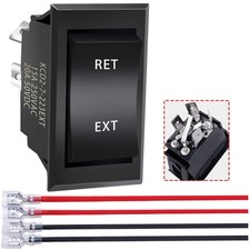4 Pin DPDT Momentary RV Jack Switch DC12V Reverse Polarity Rocker Switch 20A ...