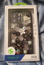 Bling 3D Flower Diamond Case for iPhone 12 13 Pro Max Cover