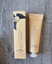 NEW SEALED VOESH NEW YORK VEGAN BODY CREME- TANGERINE GLOW, 3 oz -SEALED NEW (B)