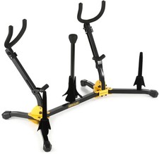 Hercules Stands DS538B Instrument Stand for Alto, Tenor, and Soprano Saxophones,