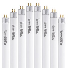 8 PCS 12 Inch F8T5/CW Fluorescent Light Bulb 4100K Cool White T5 8W G5 Base