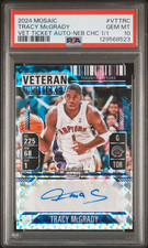 Tracy McGrady 2024-25 Mosaic Vet Ticket Prizm Auto NEB CHC 1/1 PSA 10 #VT-TRC