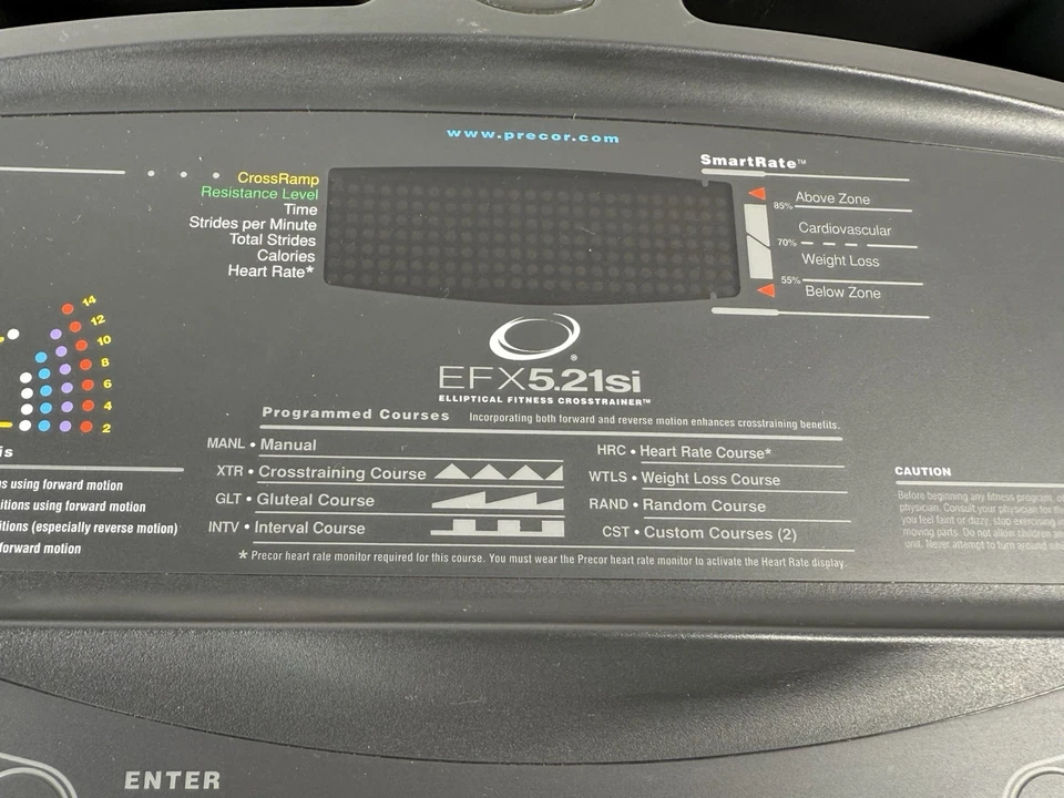 Precor elliptical EFX 5.21 Si Console/Display - Image 3 of 4
