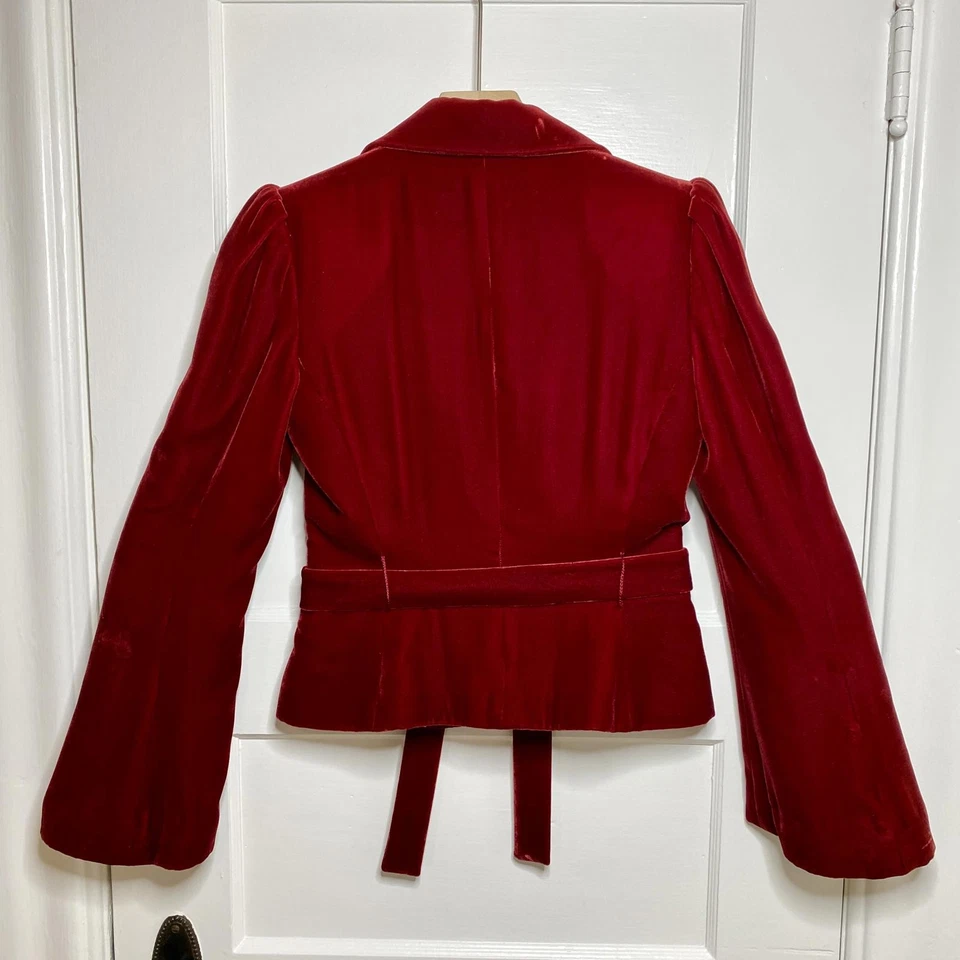 Blazer de terciopelo Til the End para mujer pequeño retro romántico academia gótico steampunk Foto 4 de 4