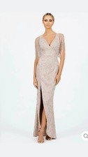 Bariano Gianna Gown in Dusty Pink Size 16