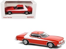 Norev 270586 1/43 1975 Ford Gran Torino Red with White Graphics